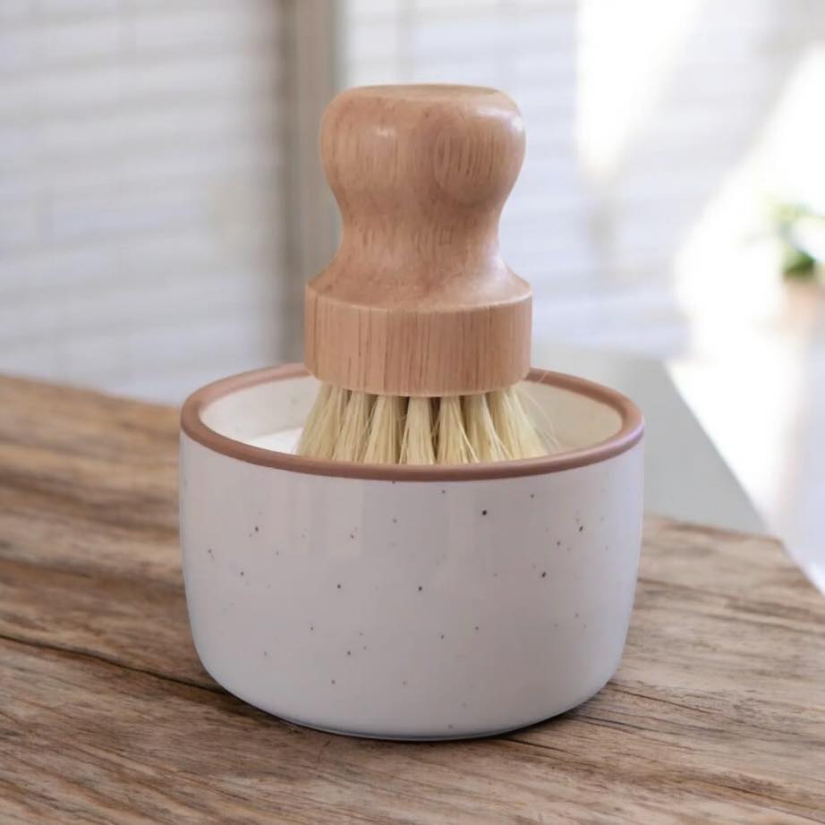 Solid Dish Soap in Ceramic Ramekin