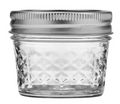 4oz Quarter Pint Mason Jar with Lid (Empty)