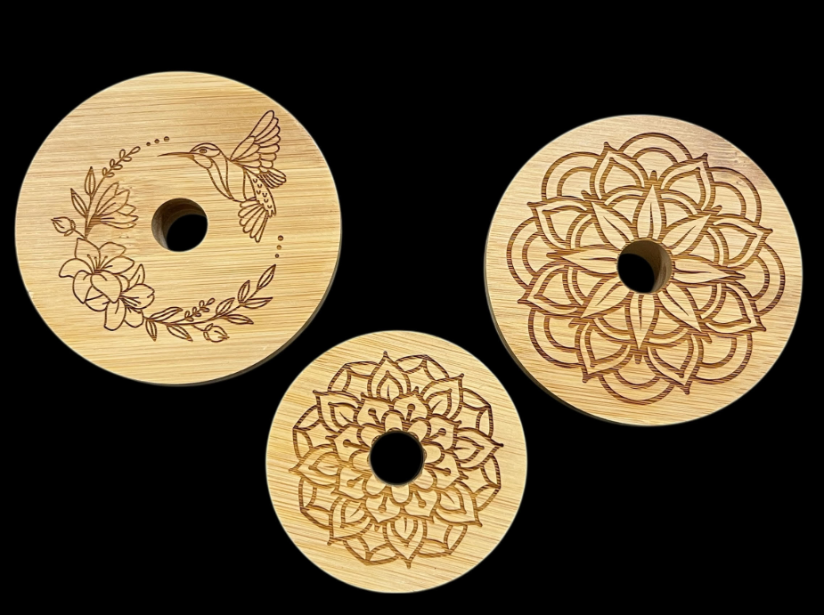 Bamboo Jar Lid - Wide Mouth Size