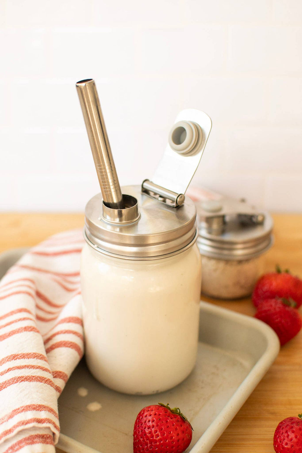 Pourable Jar Lid - Regular Mouth - Stainless Steel