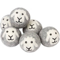 "Smiling Sheep" Hand-Felted Dryer Balls Bulk 15 balls